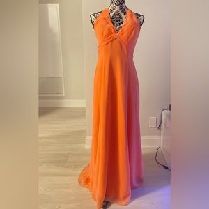 Orange/Coral Evening Dress
